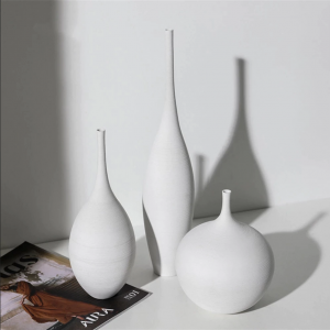 Modern Minimalist Handmade Art Zen Vase Ceramic Ornaments Living Room Model